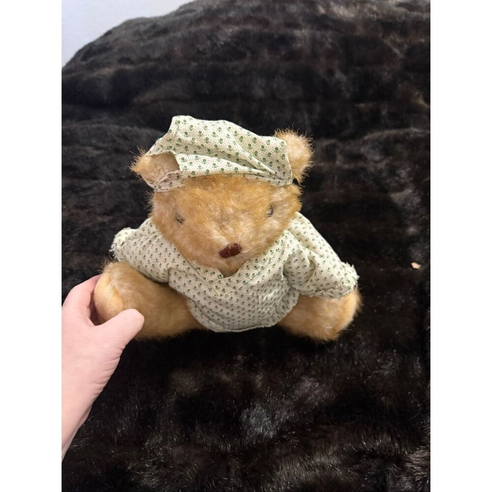 Gorham Teddy Bear of the Month Tan Brown Vtg Plush 10" 1984 Stuffed Toy